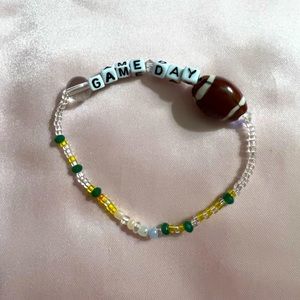 Football “Game Day” stretchy bracelet.